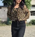 Leopard Print Shirt Top