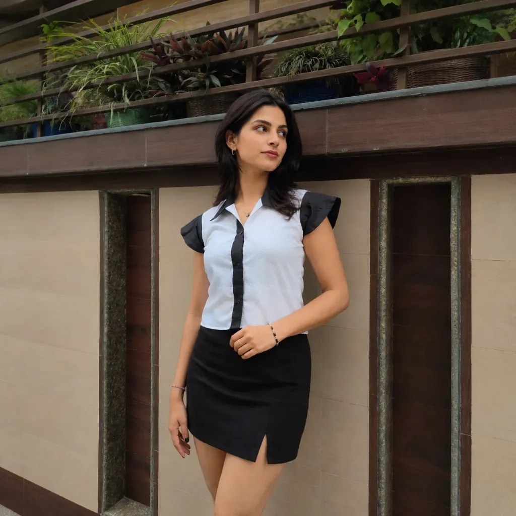 Oreo Collar Top (XS)