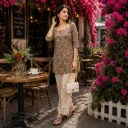Zarnigaar Neck-Tie Kurti