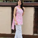 Pankhuri Pink and White Co-ord Set